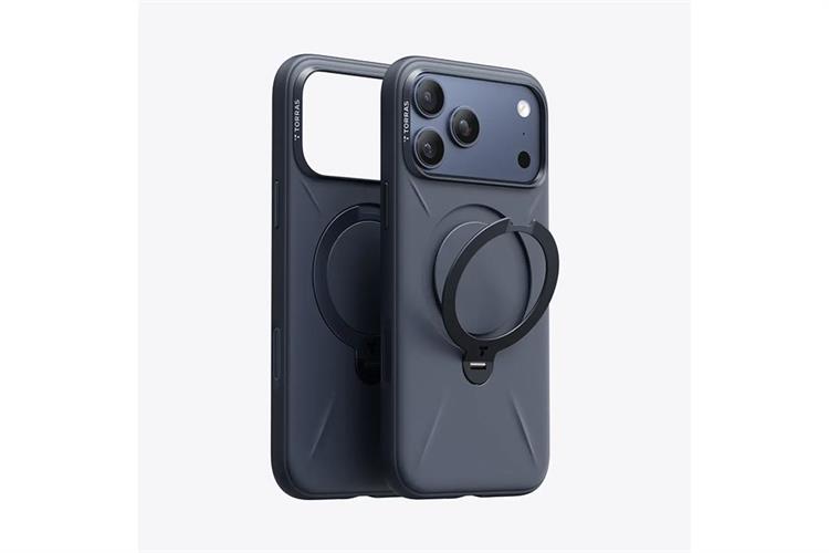 Ốp lưng Magnetic 360 Stand iPhone 17 Pro TPU PC TORRAS Q PRO Màu Xanh Dương
