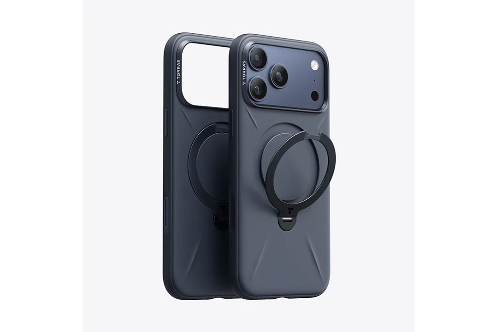 Ốp lưng Magnetic 360 Stand iPhone 17 Pro TPU PC TORRAS Q PRO Màu Xanh Dương