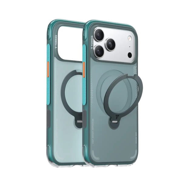Ốp lưng Magnetic 360 Stand iPhone 17 Pro PU PC TORRAS Q3 AIR