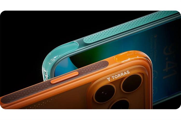 Ốp lưng Magnetic 360 Stand iPhone 17 Pro PU PC TORRAS Q3 AIR Màu Cam