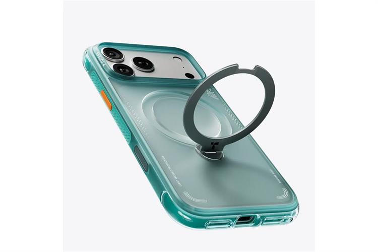Ốp lưng Magnetic 360 Stand iPhone 17 Pro PU PC TORRAS Q3 AIR Màu Xanh ngọc