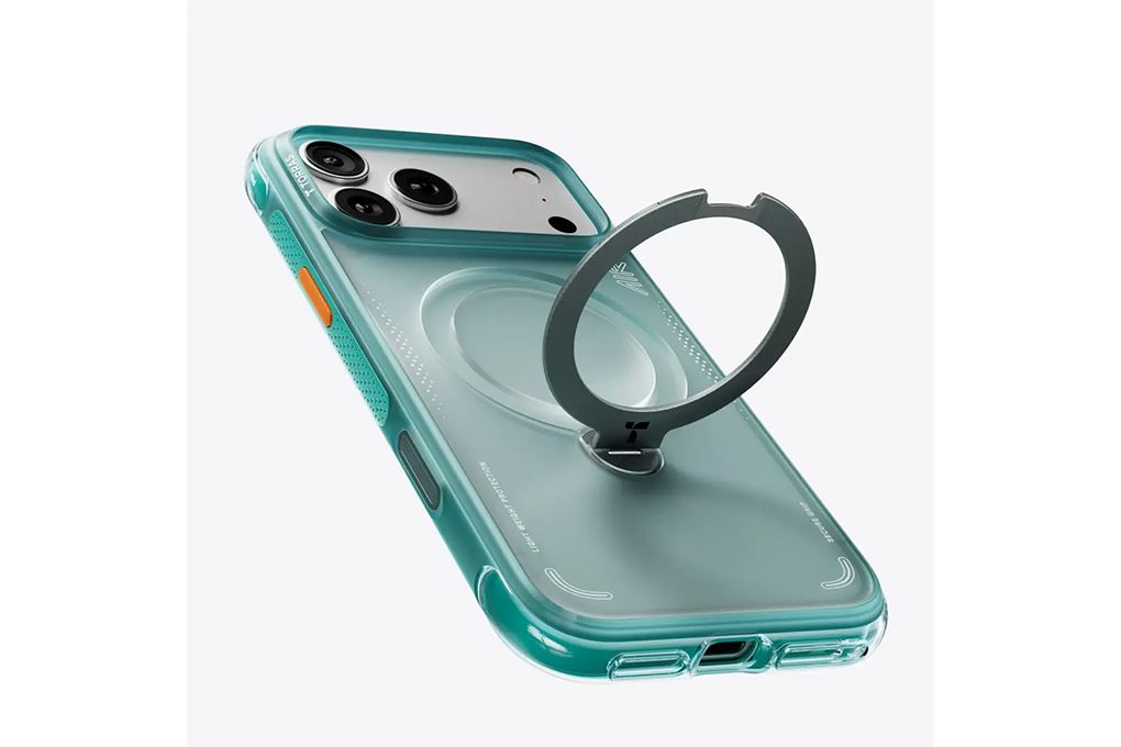 Ốp lưng Magnetic 360 Stand iPhone 17 Pro PU PC TORRAS Q3 AIR Màu Xanh ngọc