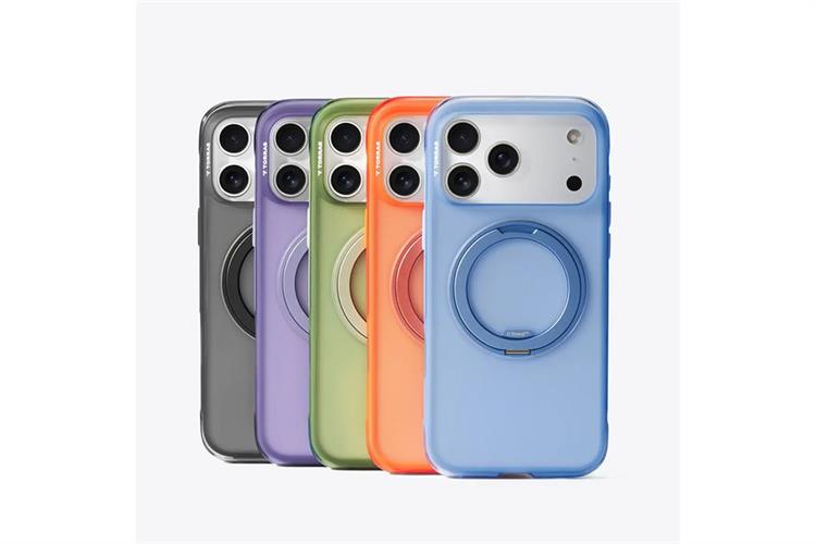 Ốp lưng Magnetic 360 Stand iPhone 17 Pro Max TPU PC TORRAS O3 AIR Màu Cam