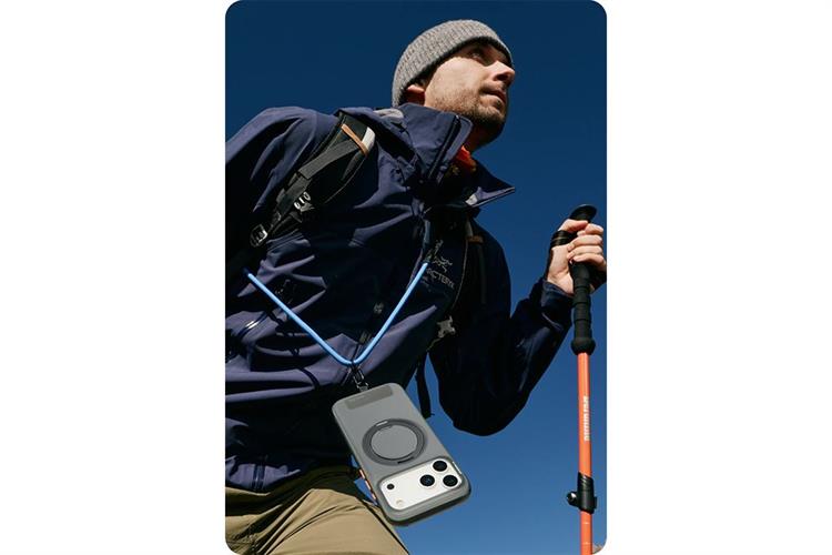 Ốp lưng Magnetic 360 Stand iPhone 17 Pro Max TPU PC TORRAS O3 AIR Màu Đen