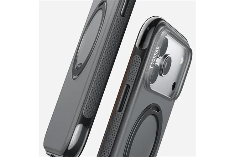 Ốp lưng Magnetic 360 Stand iPhone 17 Pro Max TPU PC TORRAS O3 AIR Màu Đen