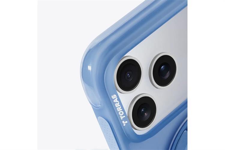 Ốp lưng Magnetic 360 Stand iPhone 17 Pro Max TPU PC TORRAS O3 AIR Màu Xanh Dương