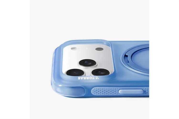 Ốp lưng Magnetic 360 Stand iPhone 17 Pro Max TPU PC TORRAS O3 AIR Màu Xanh Dương