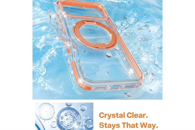Ốp lưng Magnetic 360 Stand iPhone 17 Pro TPU PC TORRAS O3L Màu Cam