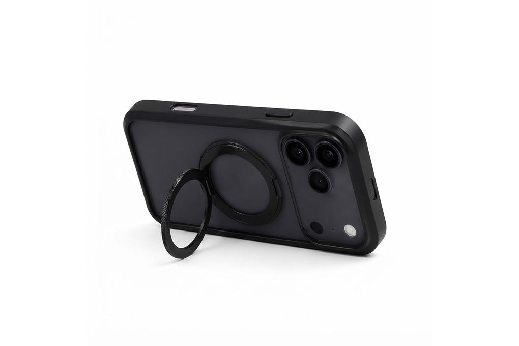 Ốp lưng Magnetic 360 Stand iPhone 17 Pro Max TPU PC TORRAS O1S Màu Đen