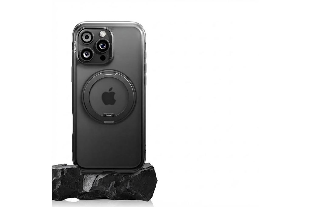 Ốp lưng Magnetic 360 Stand iPhone 16 Pro TPU PC TORRAS O3 AIR Màu Đen
