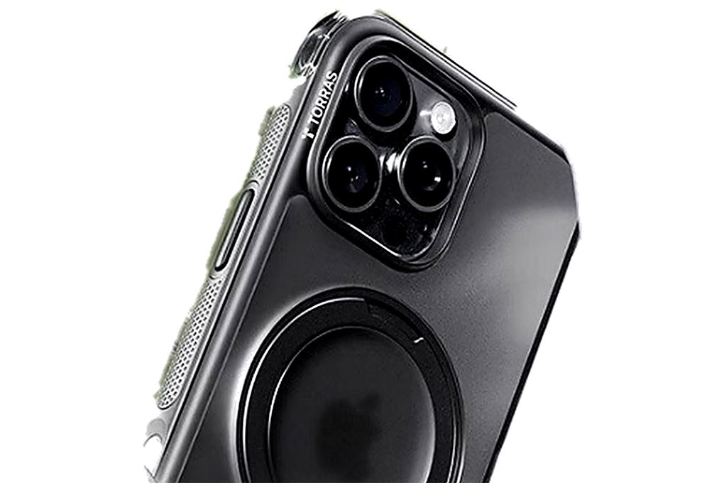 Ốp lưng Magnetic 360 Stand iPhone 16 Pro TPU PC TORRAS O3 AIR Màu Đen