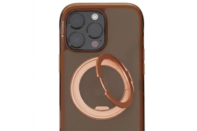 Ốp lưng Magnetic 360 Stand iPhone 16 Pro TPU PC TORRAS O3 AIR Màu Nâu