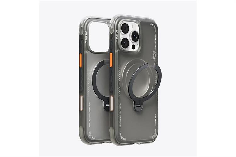 Ốp lưng Magnetic 360 Stand iPhone 16 Pro TPU PC TORRAS Q3 AIR Màu Đen