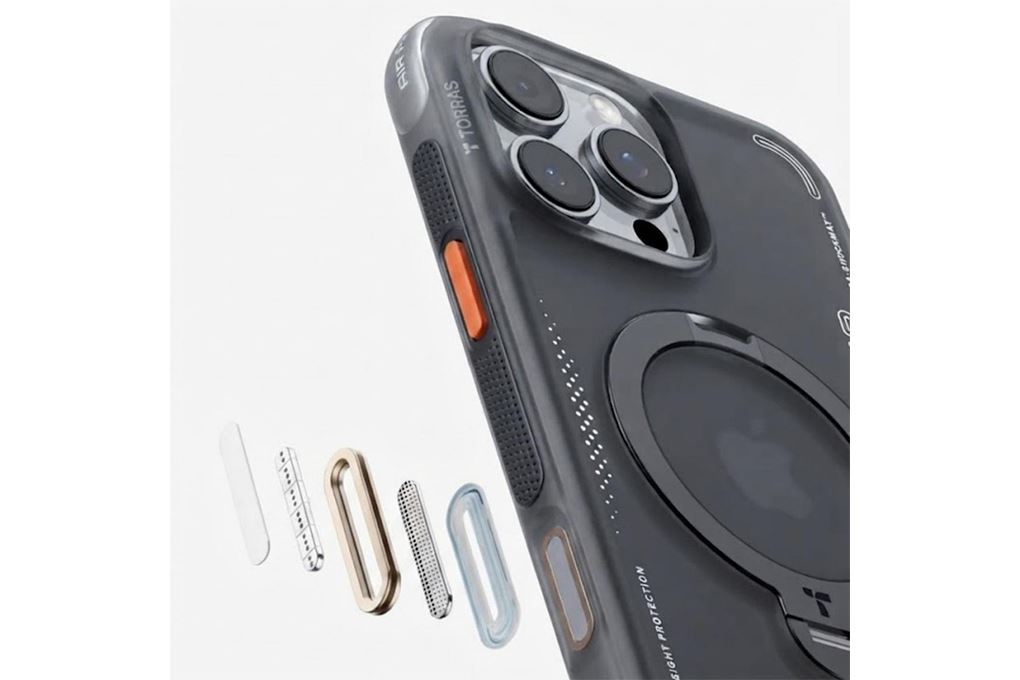 Ốp lưng Magnetic 360 Stand iPhone 16 Pro TPU PC TORRAS Q3 AIR Màu Đen