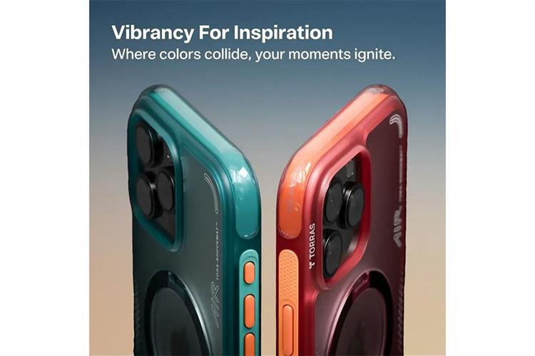 Ốp lưng Magnetic 360 Stand iPhone 16 Pro TPU PC TORRAS Q3 AIR Màu Xanh ngọc