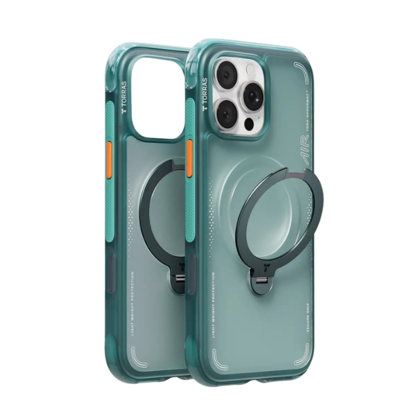 Ốp lưng Magnetic 360 Stand iPhone 16 Pro TPU PC TORRAS Q3 AIR