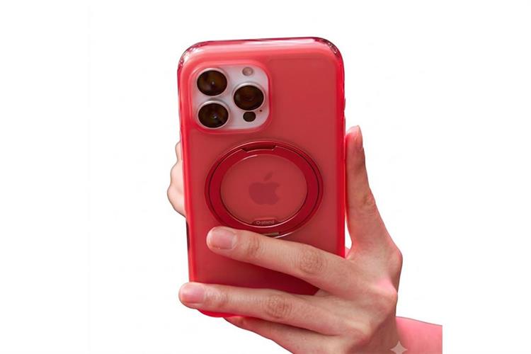 Ốp lưng Magnetic 360 Stand iPhone 16 Pro Max TPU PC TORRAS O3 AIR Màu Hồng