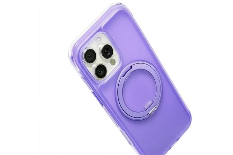 Ốp lưng Magnetic 360 Stand iPhone 16 Pro Max TPU PC TORRAS O3 AIR Màu Tím