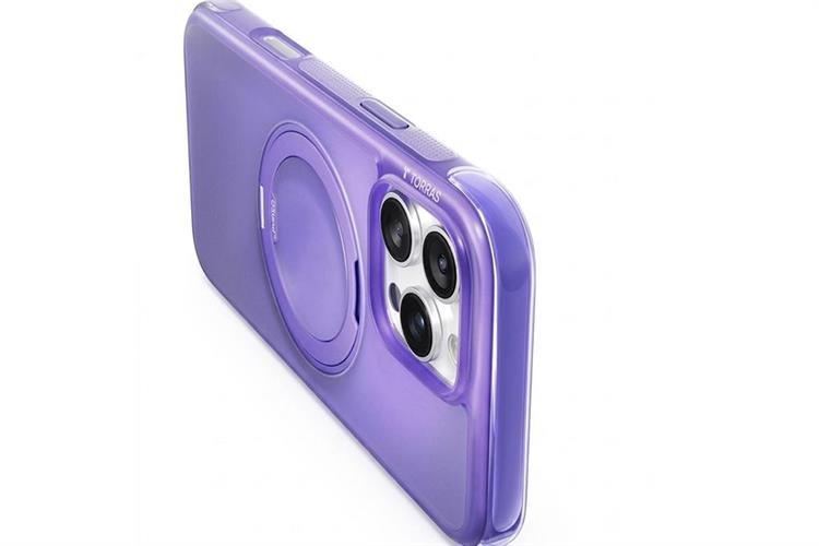 Ốp lưng Magnetic 360 Stand iPhone 16 Pro Max TPU PC TORRAS O3 AIR Màu Tím
