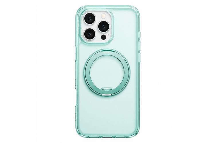 Ốp lưng Magnetic 360 Stand iPhone 16 Pro Max TPU PC TORRAS O3 AIR Màu Xanh Bạc Hà