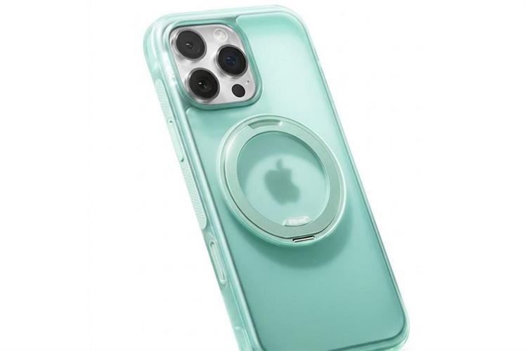 Ốp lưng Magnetic 360 Stand iPhone 16 Pro Max TPU PC TORRAS O3 AIR Màu Xanh Bạc Hà