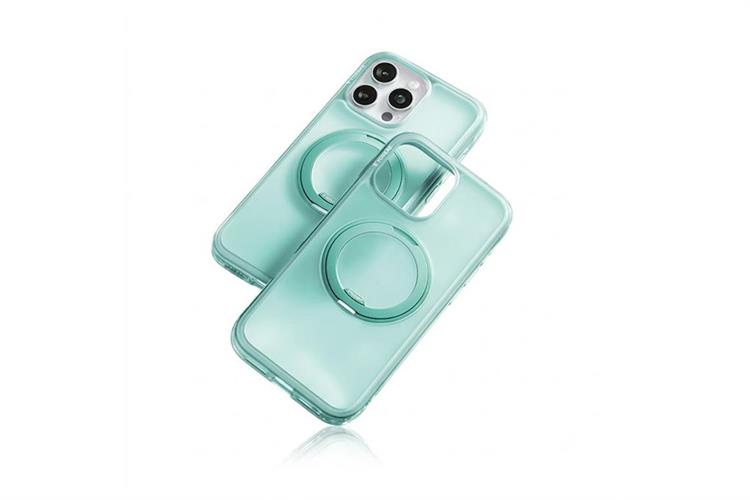Ốp lưng Magnetic 360 Stand iPhone 16 Pro Max TPU PC TORRAS O3 AIR Màu Xanh Bạc Hà