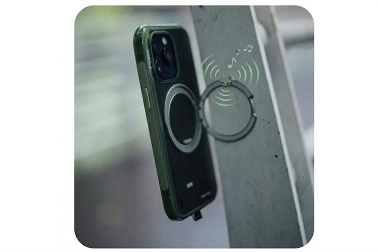 Ốp lưng Magnetic 360 Stand iPhone 16 Pro Max TPU PC TORRAS O3 AIR Màu Xanh lá