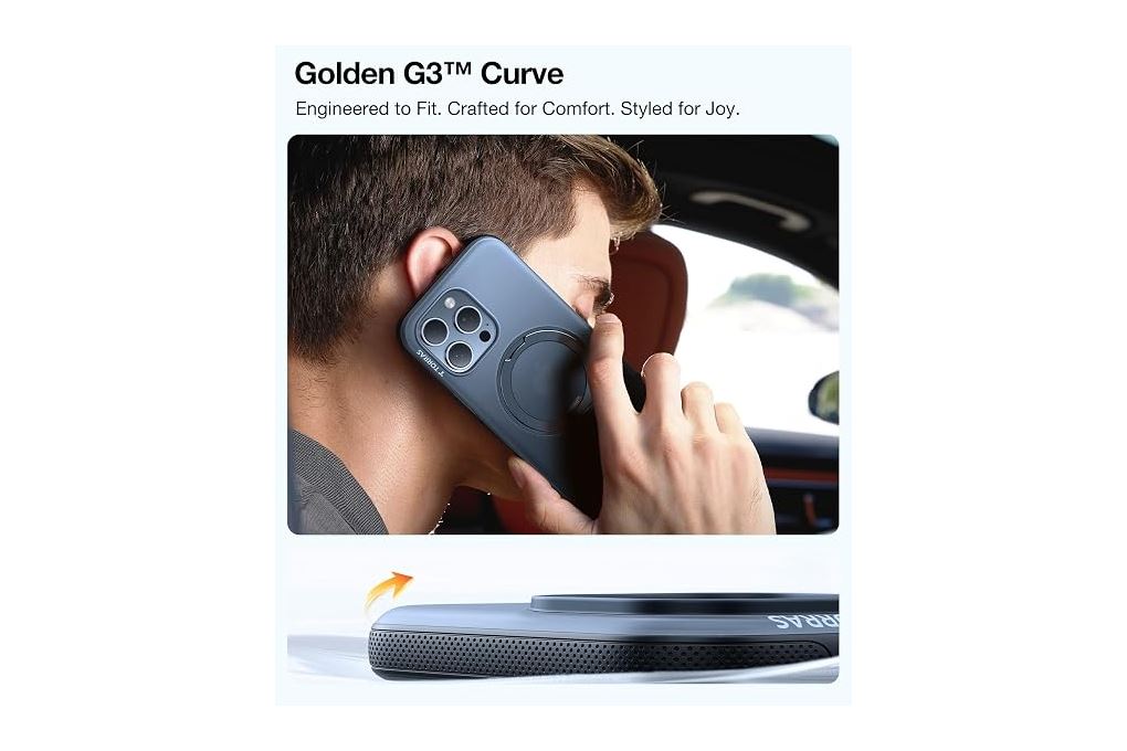 Ốp lưng Magnetic 360 Stand iPhone 16 Pro Max ONEO TORRAS Màu Đen