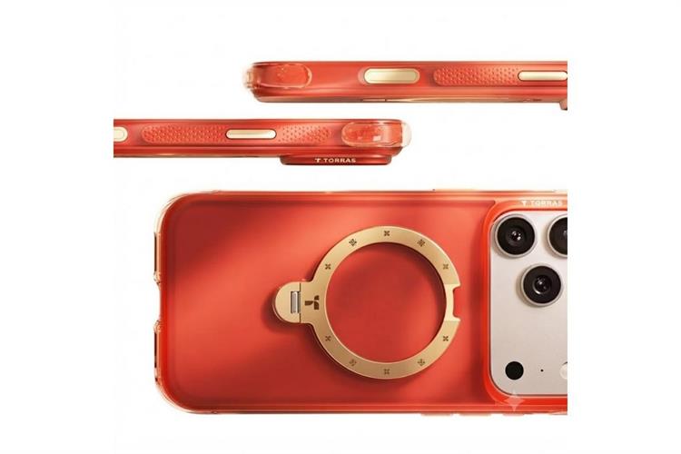 Ốp lưng Magnetic 360 Stand iPhone 17 Pro Max TPU PC TORRAS Q3 AIR Màu Đỏ