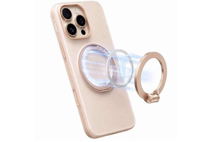 Ốp lưng Magnetic 360 Stand iPhone 16 Pro TPU PC ONEO TORRAS Màu Kem
