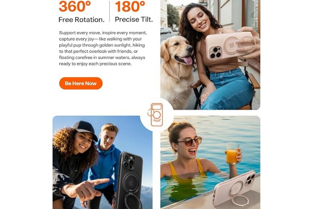 Ốp lưng Magnetic 360 Stand iPhone 16 Pro TPU PC ONEO TORRAS - 5