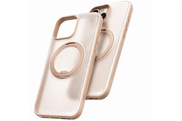 Ốp lưng Magnetic 360 Stand iPhone 16 Pro TPU PC ONEO TORRAS Màu Kem