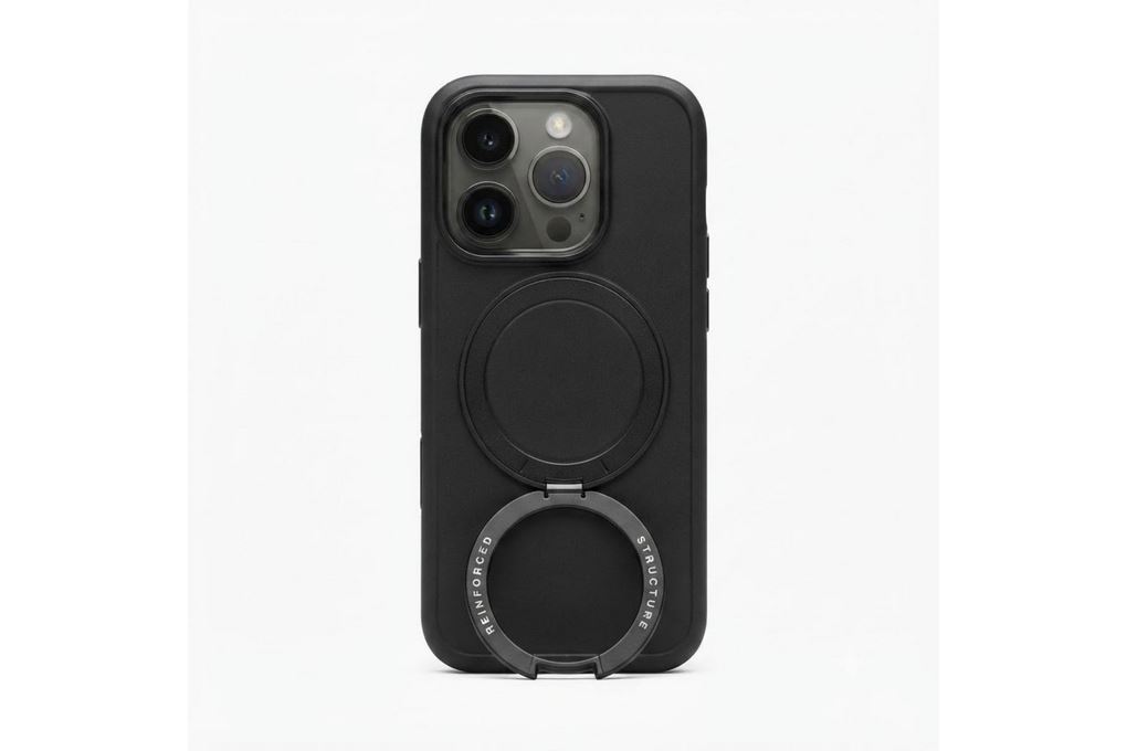 Ốp lưng Magnetic 360 Stand iPhone 16 Pro TPU PC TORRAS O1S Màu Đen