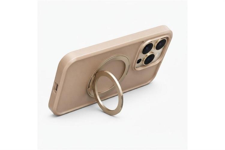 Ốp lưng Magnetic 360 Stand iPhone 16 Pro TPU PC TORRAS O1S Màu Kem