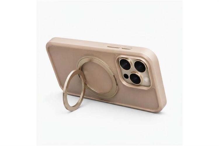 Ốp lưng Magnetic 360 Stand iPhone 16 Pro TPU PC TORRAS O1S Màu Kem