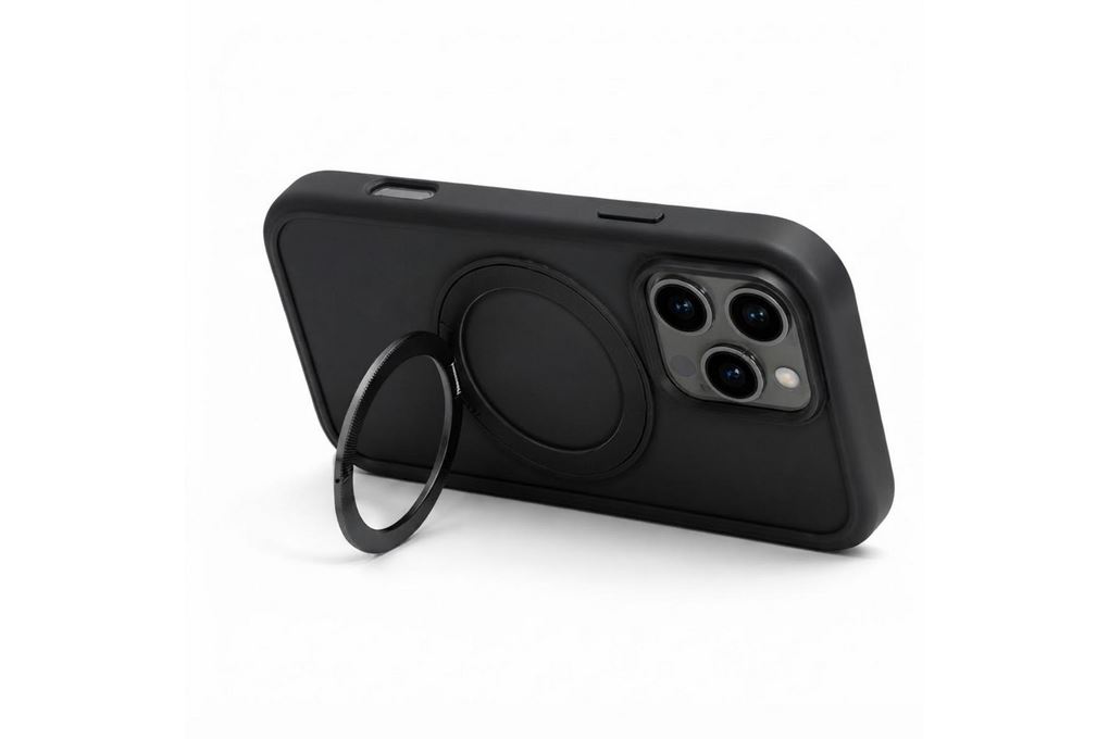 Ốp lưng Magnetic 360 Stand iPhone 16 Pro TPU PC TORRAS O1S Màu Đen