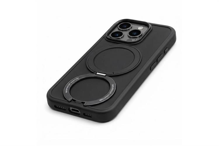 Ốp lưng Magnetic 360 Stand iPhone 16 Pro TPU PC TORRAS O1S Màu Đen