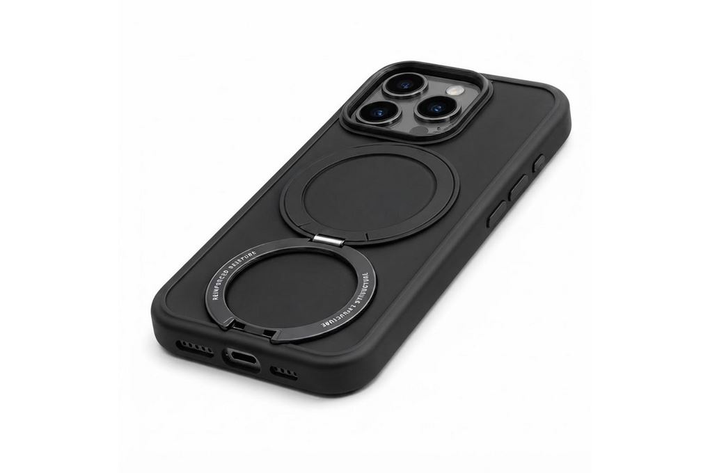 Ốp lưng Magnetic 360 Stand iPhone 16 Pro TPU PC TORRAS O1S Màu Đen