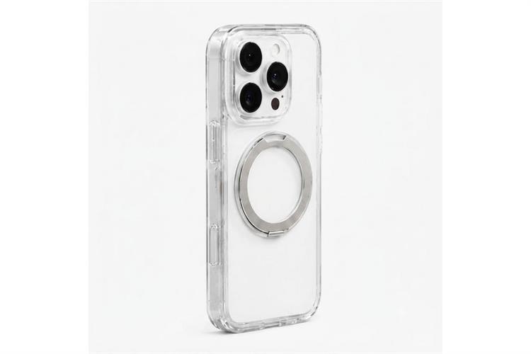 Ốp lưng Magnetic 360 Stand iPhone 16 Pro TPU PC TORRAS O1S Màu Trắng
