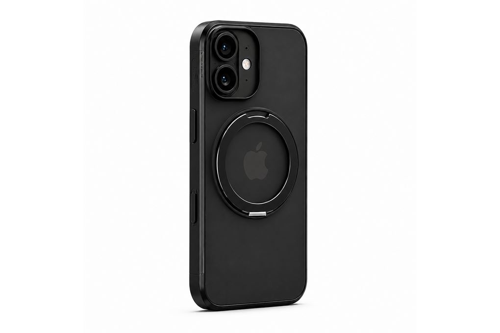Ốp lưng Magnetic 360 Stand iPhone 16 Plus TPU PC TORRAS O1S Màu Đen