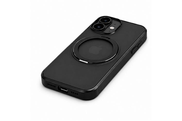 Ốp lưng Magnetic 360 Stand iPhone 16 Plus TPU PC TORRAS O1S Màu Đen