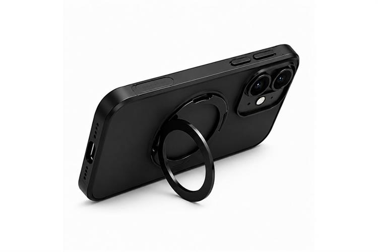 Ốp lưng Magnetic 360 Stand iPhone 16 Plus TPU PC TORRAS O1S Màu Đen