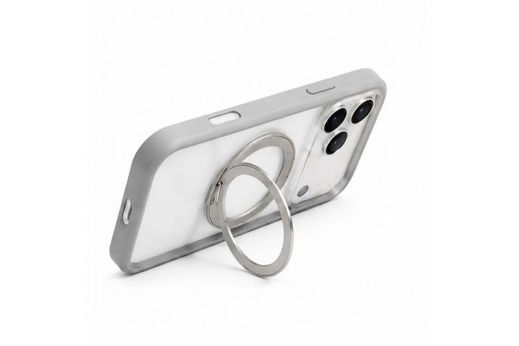 Ốp lưng Magnetic 360 Stand iPhone 16 Pro Max TPU PC TORRAS O1S Màu Xám