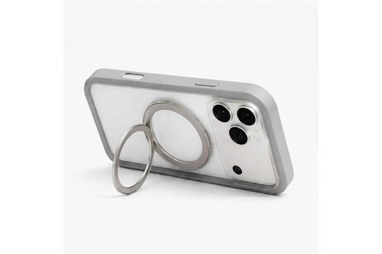 Ốp lưng Magnetic 360 Stand iPhone 16 Pro Max TPU PC TORRAS O1S Màu Xám
