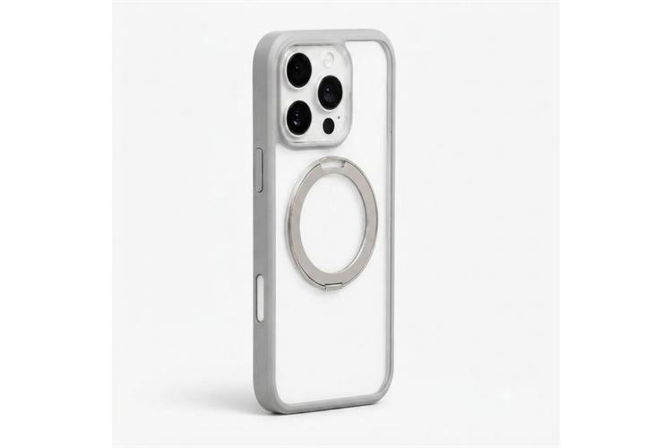 Ốp lưng Magnetic 360 Stand iPhone 16 Pro Max TPU PC TORRAS O1S Màu Xám