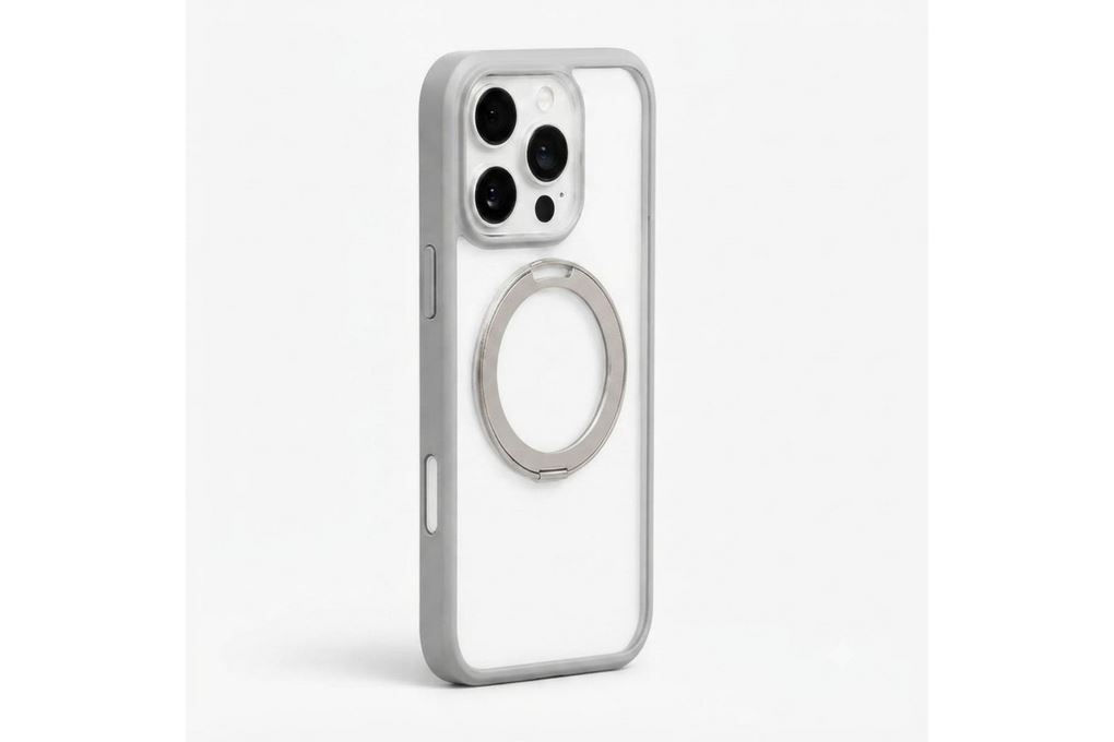 Ốp lưng Magnetic 360 Stand iPhone 16 Pro Max TPU PC TORRAS O1S Màu Xám