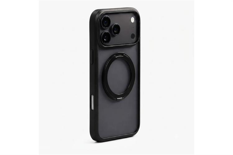 Ốp lưng Magnetic 360 Stand iPhone 17 Pro TPU PC TORRAS O1S Màu Đen