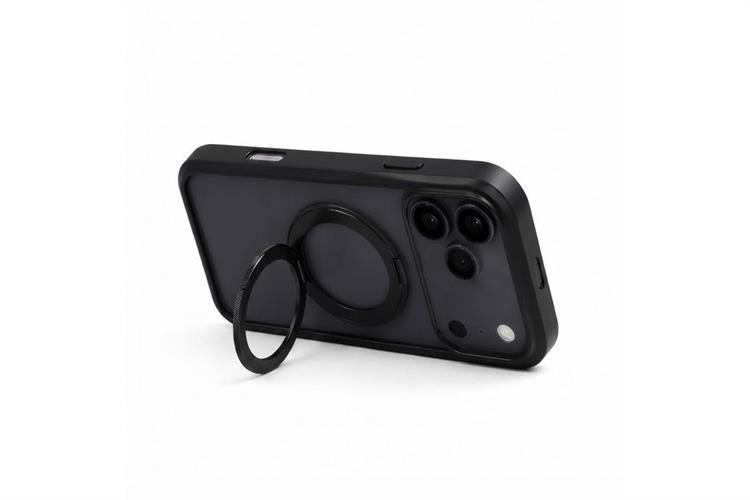 Ốp lưng Magnetic 360 Stand iPhone 17 Pro TPU PC TORRAS O1S Màu Đen