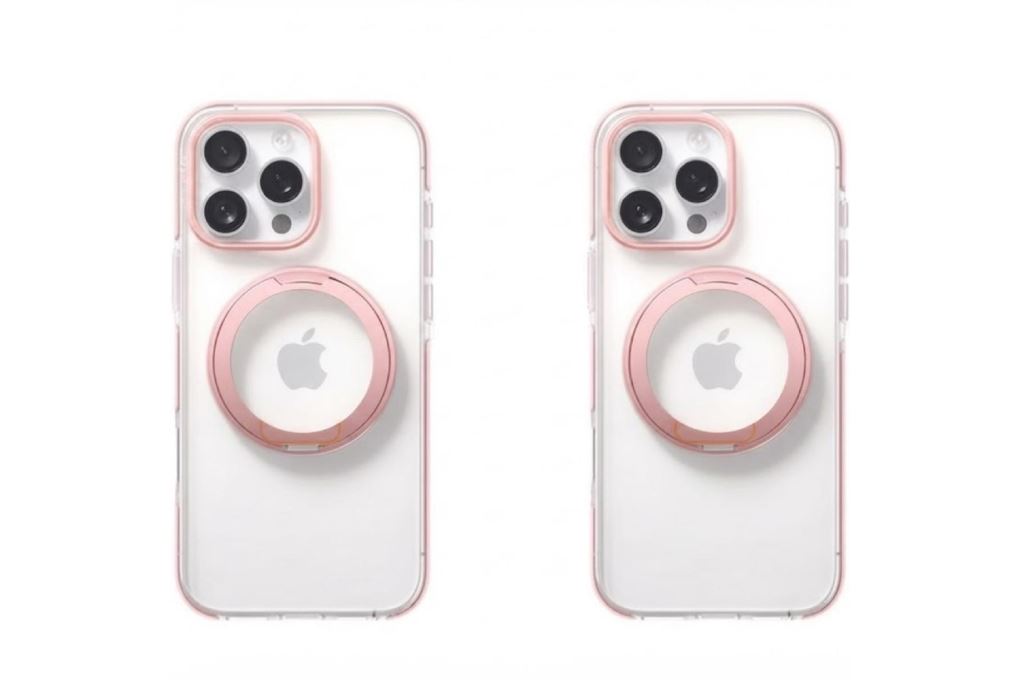 Ốp Lưng iPhone 15 Pro Max Magnetic 360 Stand O3L TORRAS Hồng - 3