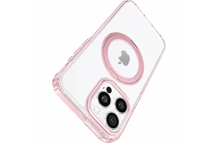 Ốp lưng Magnetic 360 Stand iPhone 15 Pro Max TPU PC TORRAS O3L Màu Hồng